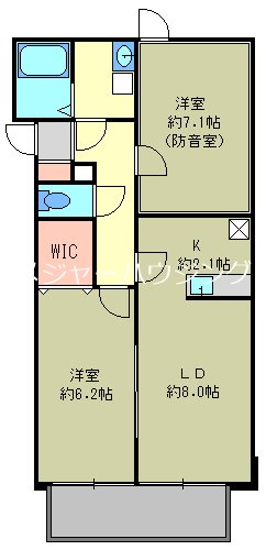 エン・ソーシヤ西落合　24時間演奏可 間取り