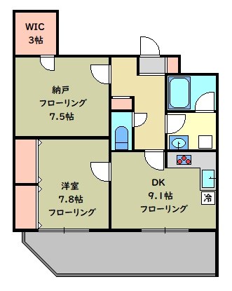 ファランドール中野  ０８：００～２３：００演奏可　音楽マンションⓇ 間取り
