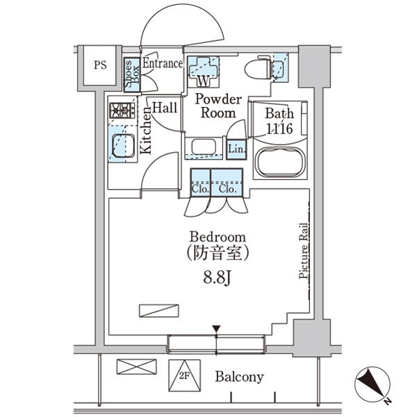 パークアクシス板橋MUSE 　24時間演奏可　新板橋駅　板橋駅 間取り