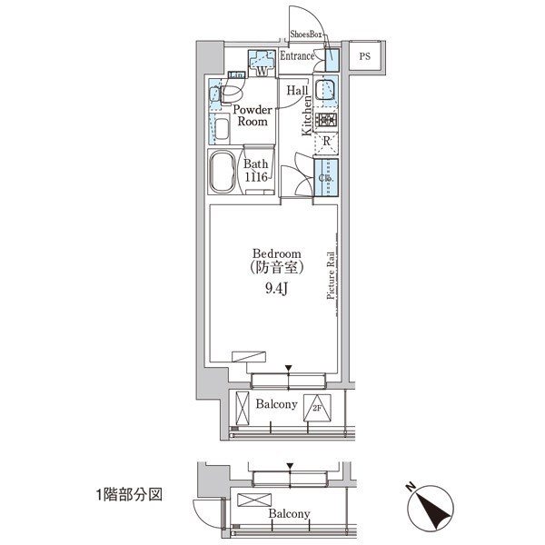 パークアクシス板橋MUSE 　24時間演奏可　新板橋駅　板橋駅 間取り
