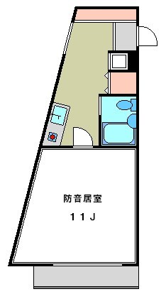 ウエストフラット 9:00～22:00演奏可　東邦音楽大学　尚美学園大学 間取り