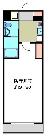 エスポワール府中 　24時間演奏可  間取り
