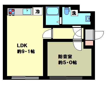 ラシクラス練馬エトワール 24時間演奏可　武蔵野音楽大学　日本大学芸術学部 間取り