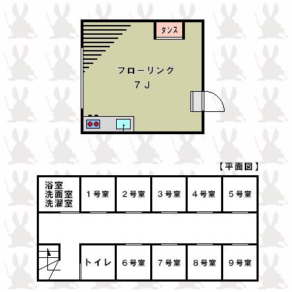 ステューディオ桜台 9:00～21:00演奏可　武蔵野音楽大学　日本大学芸術学部 間取り