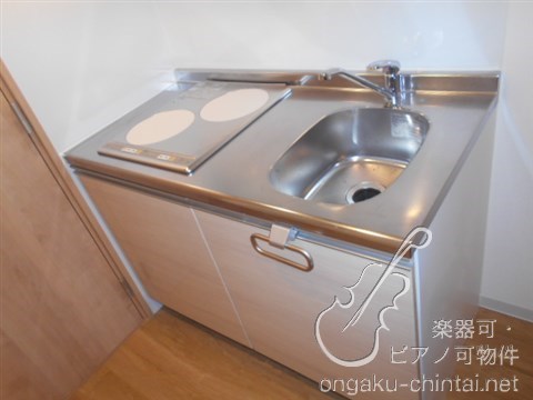 ラシクラスLAZOginza-east 24時間演奏可 弦楽器、木管楽器、電子楽器、金管楽器、鍵盤楽器、声楽 キッチン