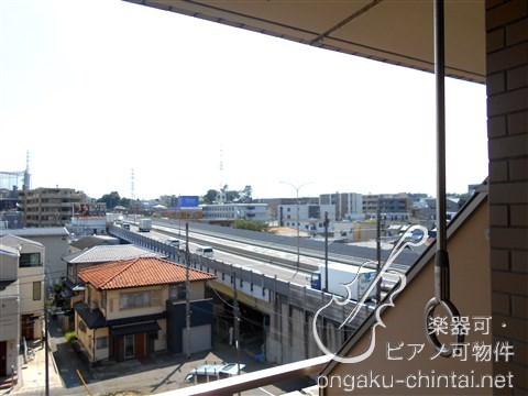 リブェール松柏 平日8:00～23:00演奏可　田園都市線溝の口駅　洗足学園音楽大学　 ベランダ