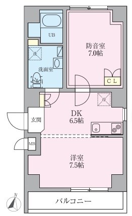 ラシクラスINFINA中村橋 24時間演奏可 間取り