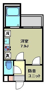 ハイムジーク　07:00～20:00演奏可 間取り
