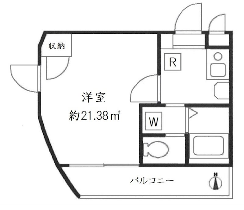 ＵＰＲ桜木　１０：００～２２：００まで演奏可　　 間取り