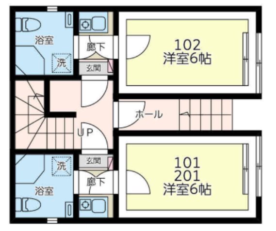 Casa　Una　Corda(カーサ　ウナ・コルダ) ２４時間演奏可 間取り