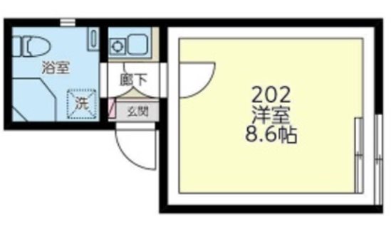 Casa　Una　Corda(カーサ　ウナ・コルダ) ２４時間演奏可 間取り
