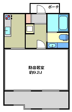La Bella Vita（ラベラヴィータ)　23時迄演奏可 間取り