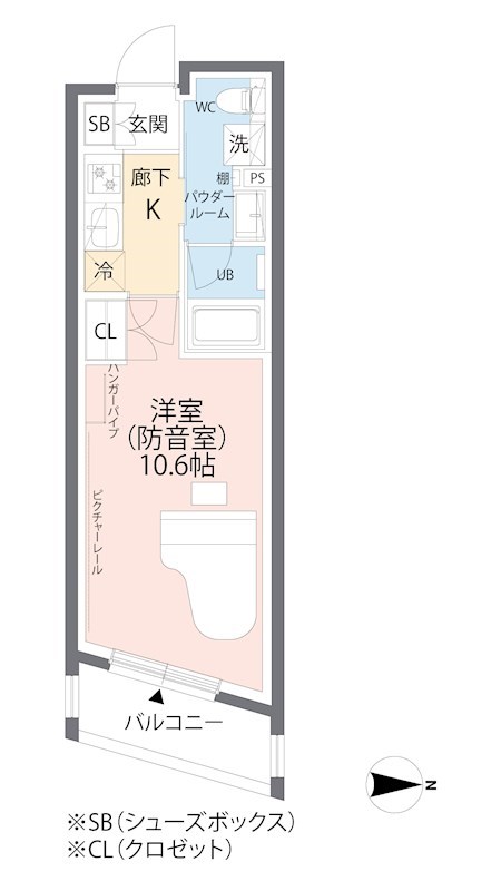 ミュージションプラス世田谷経堂　　24時間演奏可　防音　楽器演奏可　音楽　ゲーミングマンション 間取り