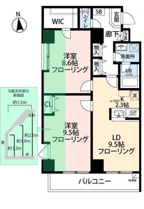Segue（セグエ）赤羽駅　2024年1月完成予定 間取り