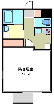 グラシア 8:00～23:00演奏可　丸の内線　東高円寺駅 間取り