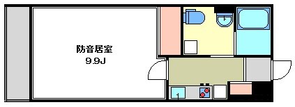 ノート久米川 24時間演奏可　グランドピアノ、弦楽器、木管可、金管、電子楽器相談 間取り