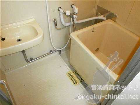 ホワイトハイツ 　9:00～21:00演奏可 風呂画像