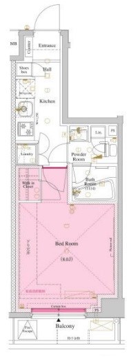 ルクレ高円寺アジールコート　９時～22時演奏可 間取り