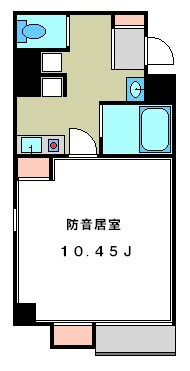 ダイロクキャッスル喜多 24時間演奏可 間取り