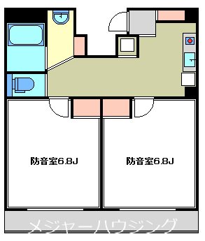 リベール浅草 9:00～23:00演奏可  東京藝術大学　上野学園大学 間取り