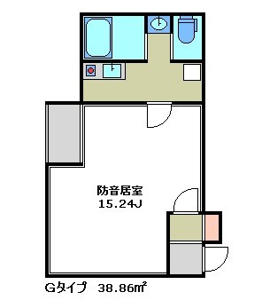インナーコート見沼代親水公園　２４時間演奏可 間取り