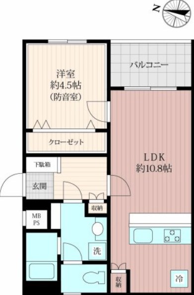 Konomi Jyunibankan　KAMISAGINOMUYA　24時間演奏可 間取り