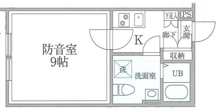 ラシクラス新江古田　24時間演奏可　大江戸線新江古田駅徒歩2分 間取り