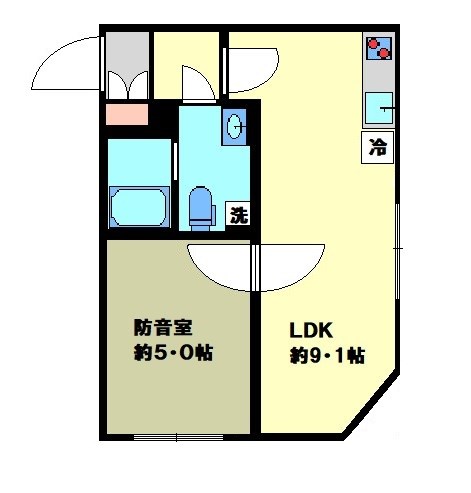 ラシクラス練馬エトワール 24時間演奏可　武蔵野音楽大学　日本大学芸術学部 間取り