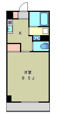 エクシードハイツＢ　10:00～22:00演奏可　　女性限定　　洗足学園音楽大学　 間取り
