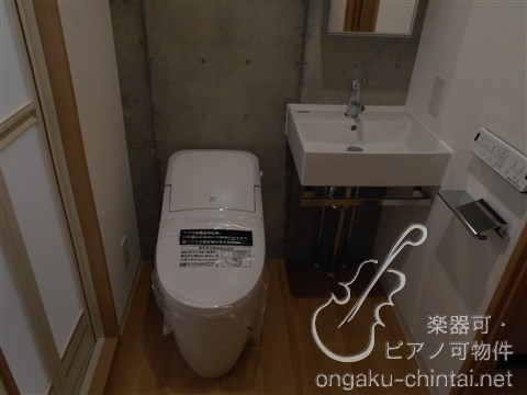 ラシクラス目白通り 24時間演奏可　ピアノ・声楽・弦楽器・木管楽器・金管楽器の演奏可 独立洗面台