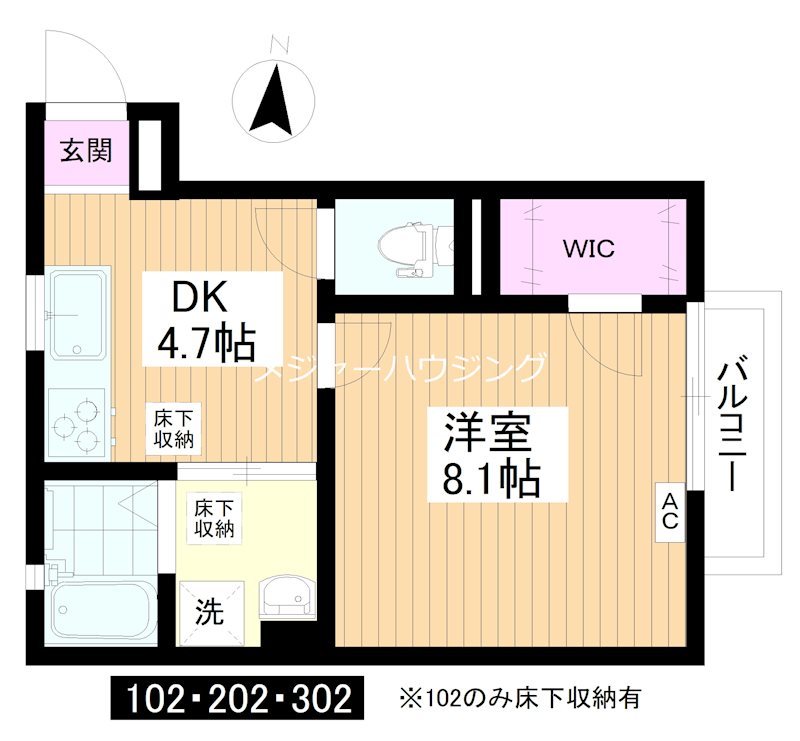 ラヴィテックス上板橋　24時間演奏可能 間取り