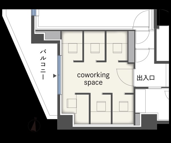WHARF森下　別途soundproofroom(防音ルーム）にて24時間演奏可能 コワーキングスペース