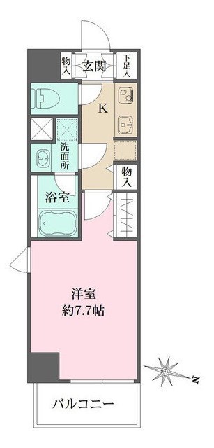 WHARF森下　別途soundproofroom(防音ルーム）にて24時間演奏可能 間取り