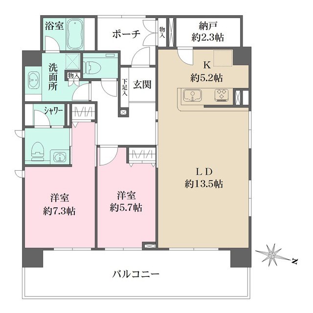 WHARF森下　別途soundproofroom(防音ルーム）にて24時間演奏可能 間取り