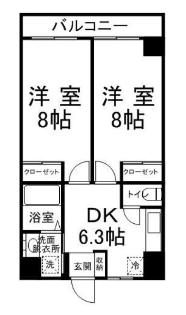 コロナーレ 8:00～23：00演奏可 間取り
