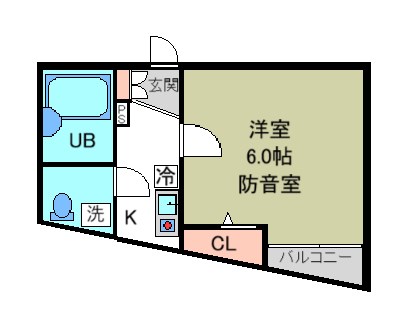 カンタービレ横浜 24時間演奏可　横浜線　大口駅 間取り