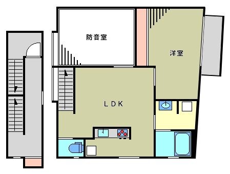 メゾン・ド・アルコ　24時間演奏可 間取り