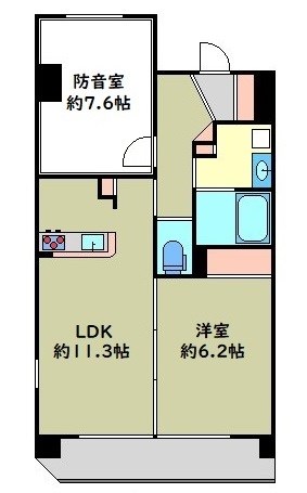 メインステージ滝野川桜通り　２４時間演奏可 間取り