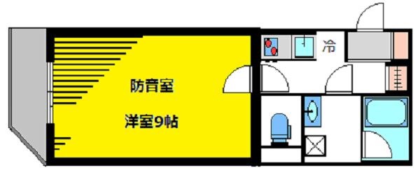 サウンドプルーフ目黒 24時間演奏可 間取り