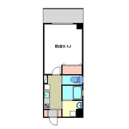 サンコウハイム 24時間演奏可　山手線　新大久保駅　 間取り