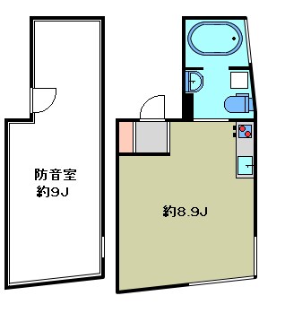 Sakuragi Apartment24時間演奏可 東京藝術大学　上野学園大学 間取り