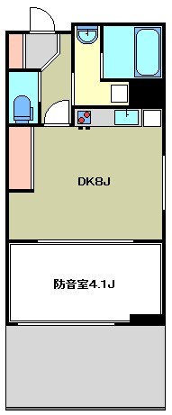 ハル～haru～ 8:00～23：00演奏可  神楽坂駅 間取り