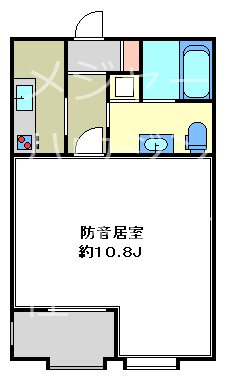 La Bella Vita（ラベラヴィータ)１０時～23時迄演奏可 間取り