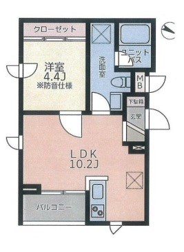 観空SOUND HILL　8：00～24：00演奏可　防音室　京浜東北線　埼京線 間取り