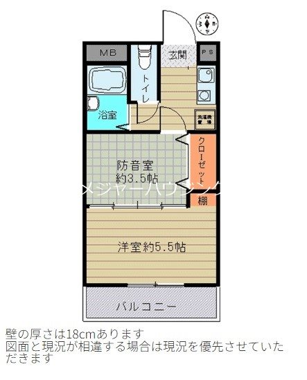 ミューズコート 　24時間演奏可　所沢駅 間取り