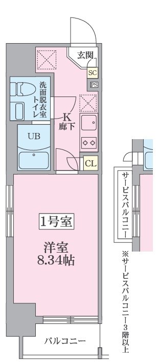 V-music蒲田　京急蒲田駅3分　24時間演奏可 間取り