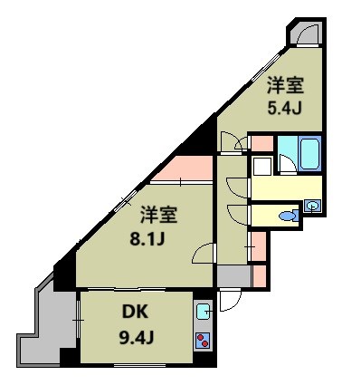 レジデンス清末3  9：00～21：00演奏可 間取り