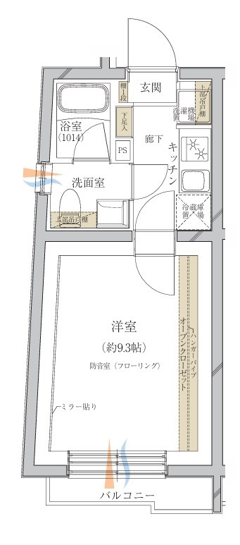 サウンドプルーフプロ下北沢　24時間演奏可能　生ドラム・バンドの演奏可　ダンス可 間取り