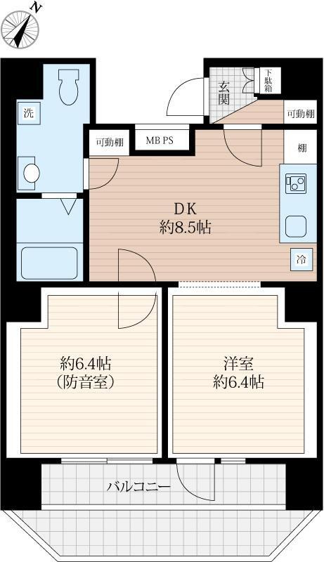 プレシャスラシクラス浅草　24時間演奏可　日比谷線 間取り