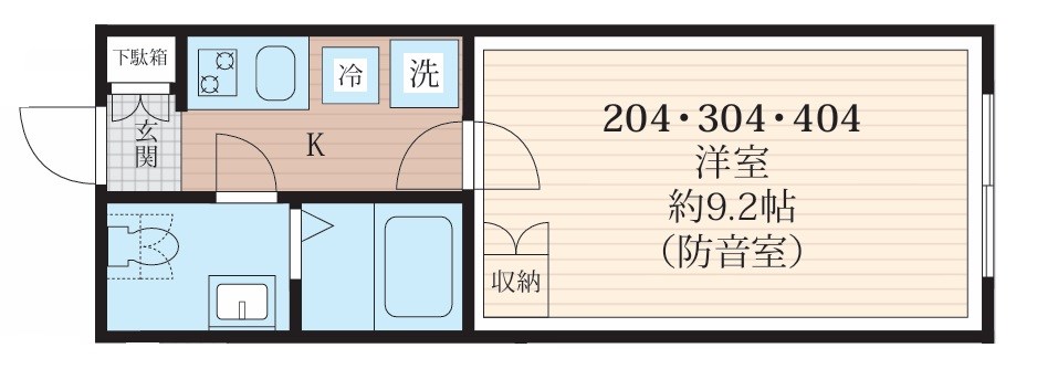 ラシクラス王子　24時間楽器演奏可能 間取り